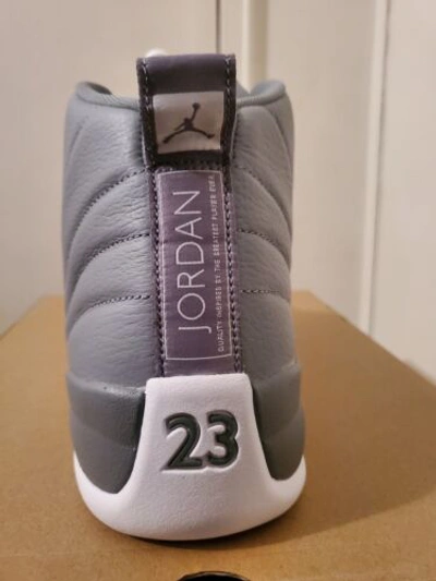 Pre-owned Jordan Brand Size 13 Air  12 Retro Stealth White/cool Grey Basketball Shoes