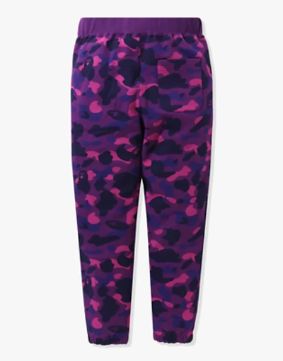 Pre-owned Bape Color Camo Sweatpants Purple [001pti801001mpur]