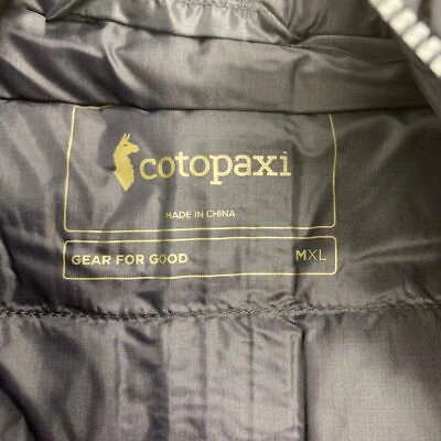 Pre-owned Cotopaxi Fuego Hooded Down Puffer Jacket Men's Size Xl Black