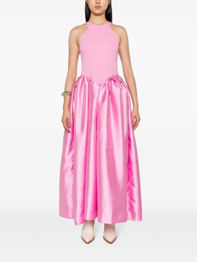 Shop Marques' Almeida Pink Puff Skirt Dress