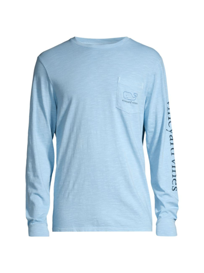Shop Vineyard Vines Men's Whale Cotton Relaxed-fit T-shirt In Jake Blue