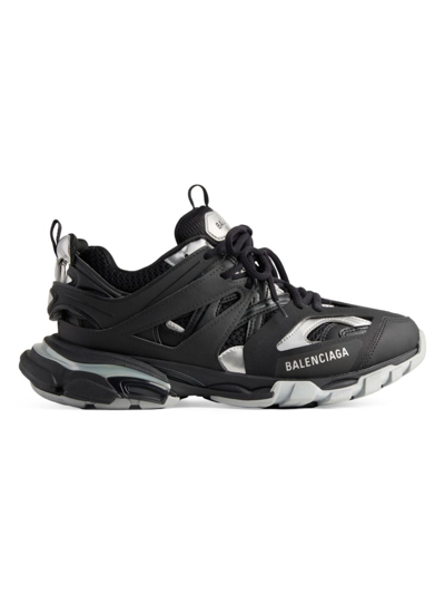 Shop Balenciaga Women's Track Sneakers In Black Silver