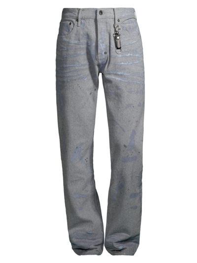 Shop Prps Men's Admin Straight-leg Jeans In Grey