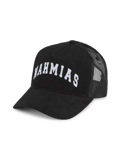 Shop Nahmias Men's Logo Corduroy Trucker Hat In Black