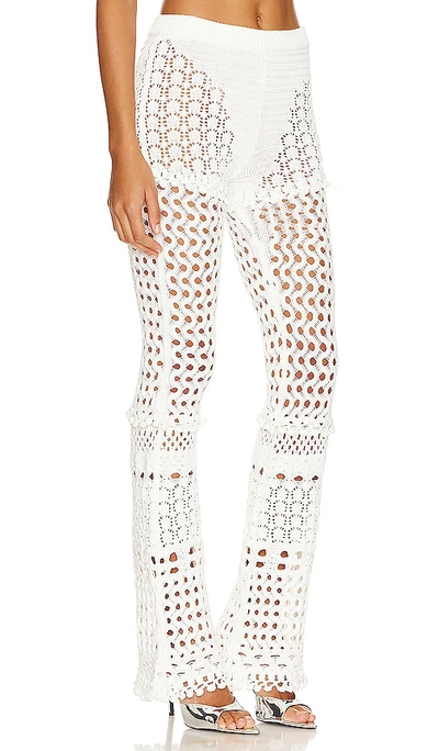 Shop Retroféte Kyla Pant In Iridescent White