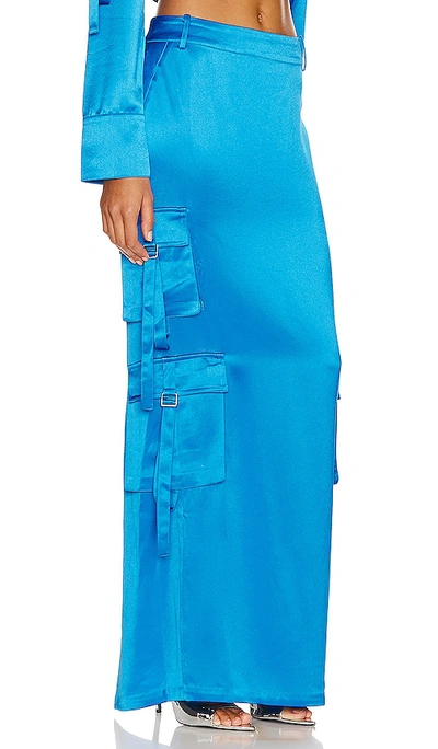 Shop Retroféte Maelie Skirt In Tropical Blue