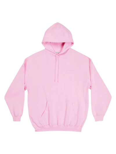 Shop Balenciaga Women's Hoodie Medium Fit In Pink White