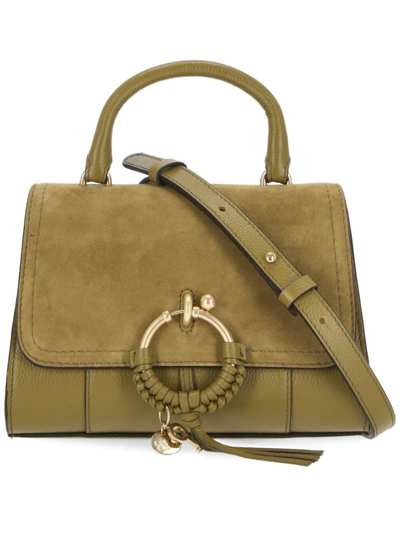 Shop See By Chloé Joan Ladylike Top Handle Bag In Green
