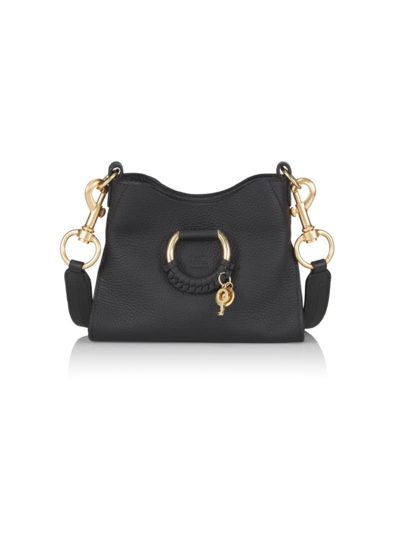 Shop Chloé Women's Joan Leather Shoulder Bag In Black