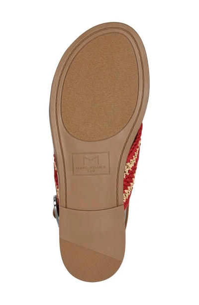 Shop Marc Fisher Ltd Lonnie Slingback Sandal In Medium Red
