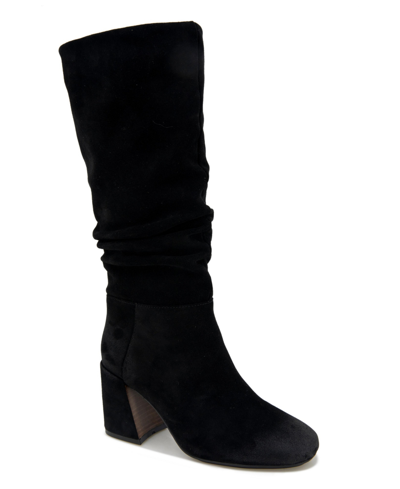 Shop Gentle Souls Women's Iman Zip Narrow Boots In Black Suede
