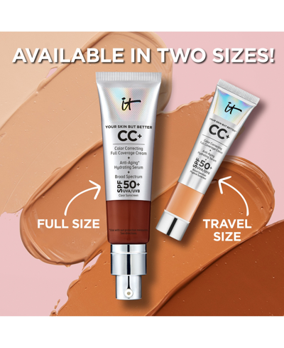 Shop It Cosmetics Cc+ Cream With Spf 50+ Travel Size In Light Medium