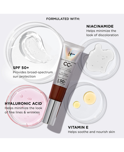 It Cosmetics Cc+ Cream With Spf 50+ Travel Size In Light Medium