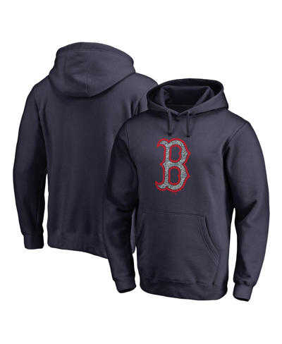 Fanatics Branded Navy Boston Red Sox Static Logo Pullover Hoodie In Navy