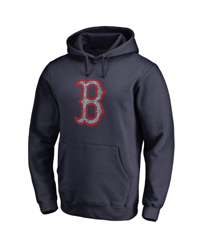Fanatics Branded Navy Boston Red Sox Static Logo Pullover Hoodie In Navy