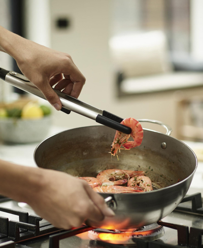 Joseph Joseph Elevate Fusion Set Of 2 Silicone Tongs With Integrated Tool Rests In Gray