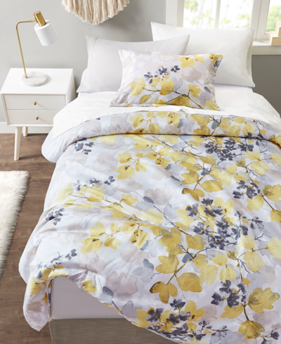 Madison Park Essentials Alexis Botanical Leaf 6-pc. Comforter Set, Twin In Yellow