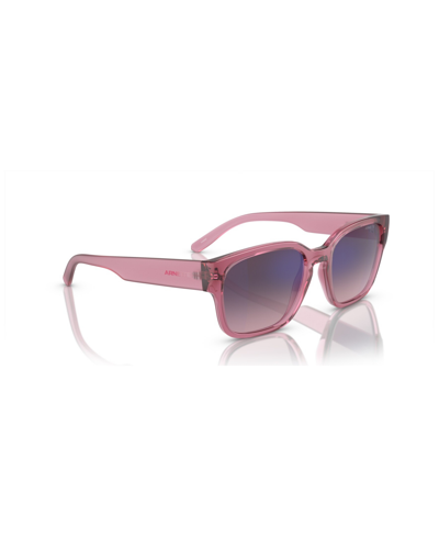 Shop Arnette Men's Hamie Sunglasses, Mirror Gradient An4325 In Transparent Pink