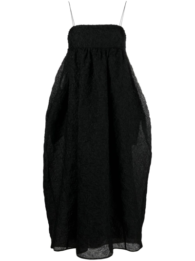 Shop Cecilie Bahnsen Black Vilma Bow Detailed Dress