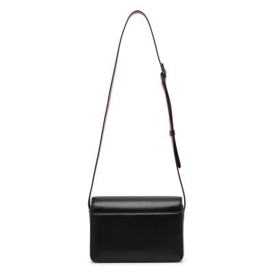 Shop Christian Louboutin Loubi54 Small Black Leather Crossbody Bag