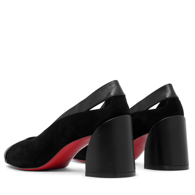 Shop Christian Louboutin Miss Duvette 55 Black Leather Pumps