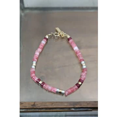 Shop Marant Etoile Pink Crystal Bracelet