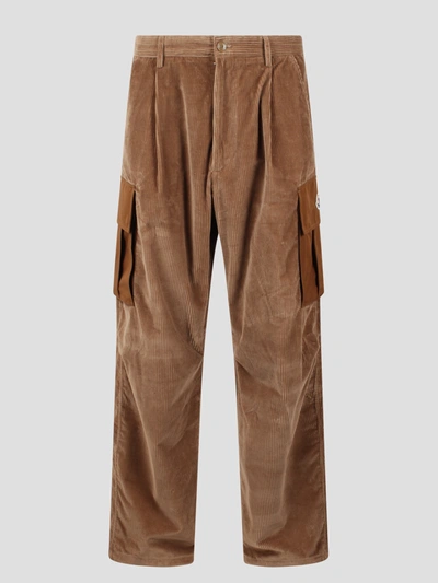 Shop Moncler Corduroy Cargo Trousers