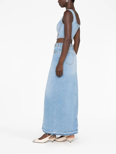 Shop Alessandra Rich Skirts In Blue