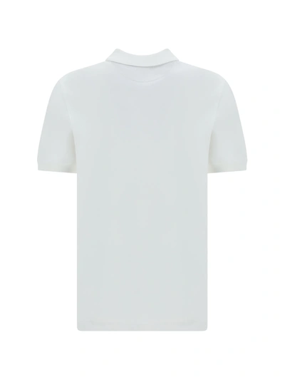 Shop Brunello Cucinelli Cotton Polo Shirt With Logo Print