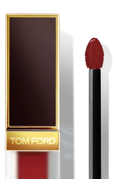 Shop Tom Ford Liquid Lip Luxe Matte In 133 Scarlet Stiletto