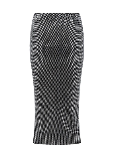 Shop Philosophy Mesh Skirt With All-over Rhinestones