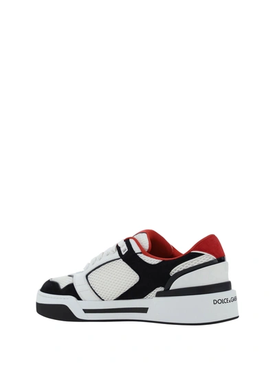 Shop Dolce & Gabbana Mesh And Suede Sneakers