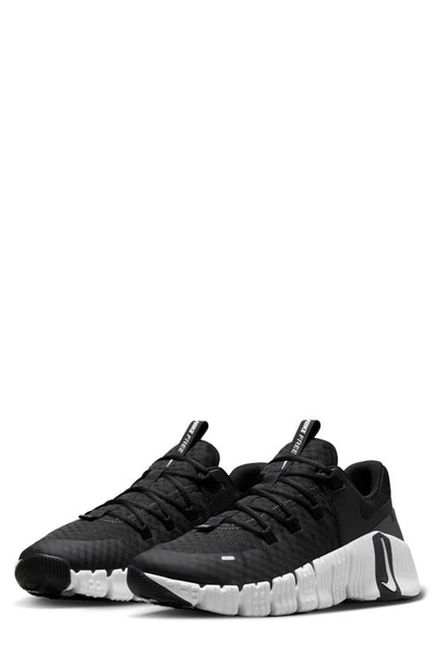 Shop Nike Free Metcon 5 Training Shoe In Black/ White/ Anthracite