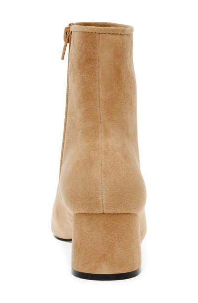 Shop Steve Madden Eiffel Bootie In Camel Suede