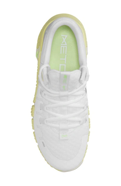 Shop Nike Free Metcon 5 Training Shoe In White/ Lime/ Green