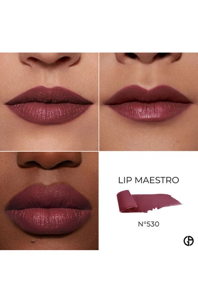 Shop Armani Beauty Lip Maestro Matte Liquid Lipstick In 530
