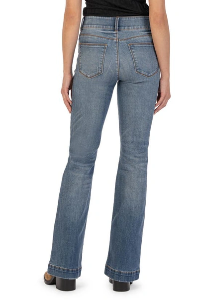 Shop Kut From The Kloth Ana Seamed Welt Pocket High Waist Flare Jeans In Custom