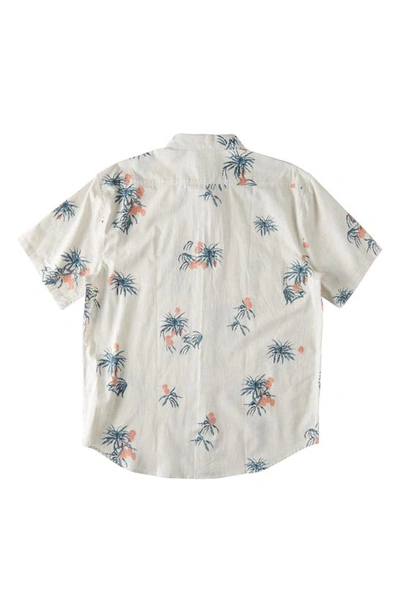 Shop Billabong Kids' Sundays Cotton Button-up Shirt In Oyster