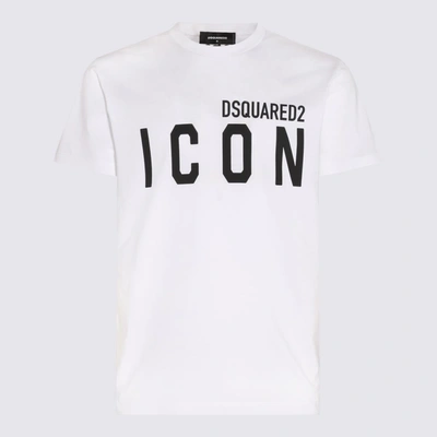 Shop Dsquared2 White Cotton Icon T-shirt