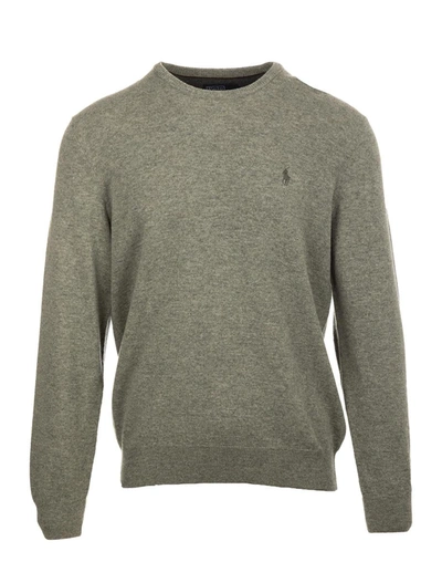 Shop Ralph Lauren Sweaters In Fawn Grey Heather