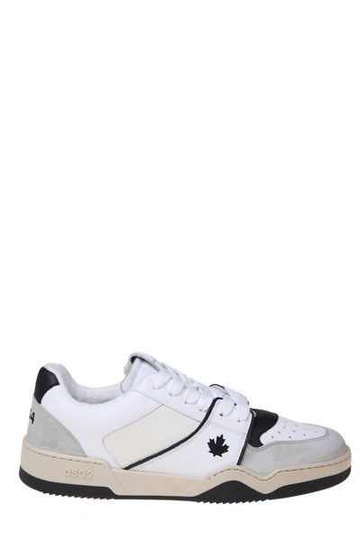 Shop Dsquared2 Spiker Almond Toe Sneakers In White