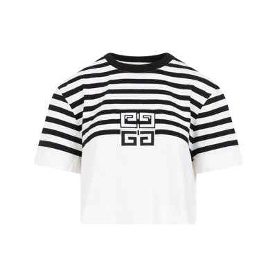 Shop Givenchy 4g Pattern Striped T In Multi
