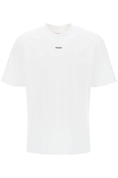 Shop Hugo Dapolino Crew Neck T Shirt In White