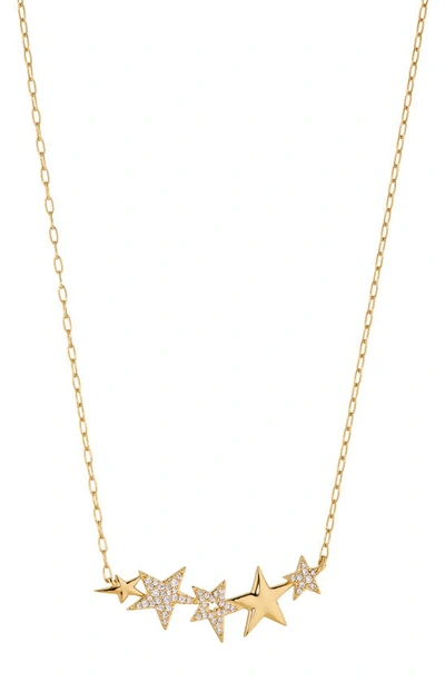 Shop Ajoa Sparklers Star Cz Pendant Necklace In Gold