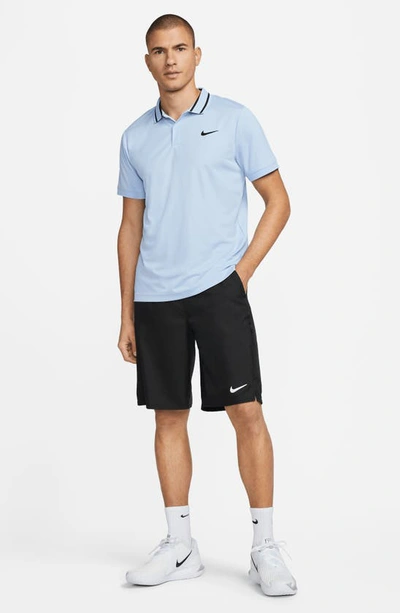 Shop Nike Court Dri-fit Victory Tennis Shorts In Black/ White