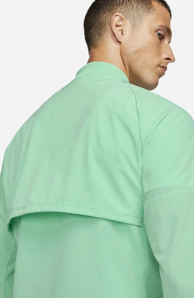 Shop Nike Dri-fit Rafa Tennis Jacket In Emerald Rise/ White