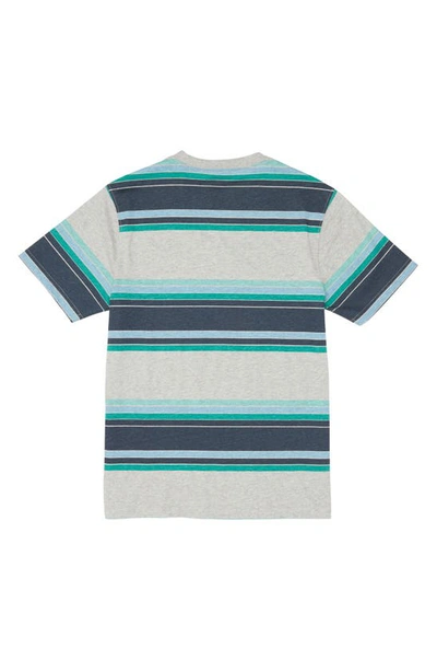 Shop Volcom Kids' Bandstone Stripe T-shirt In Grey