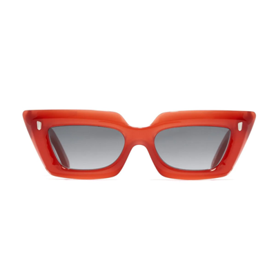 Shop Cutler And Gross 1408 B1 Tomato Sunglasses In Rosso