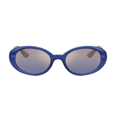 Shop Dolce &amp; Gabbana Eyewear Dg4443 339833 Sunglasses In Blu