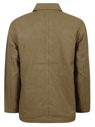 Shop Universal Works Bakers Chore Jacket In Olive